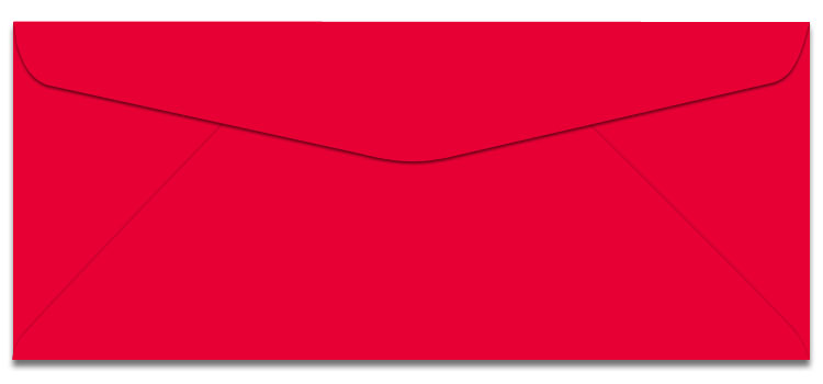 #10 ENVELOPES BRIGHT RED 25s