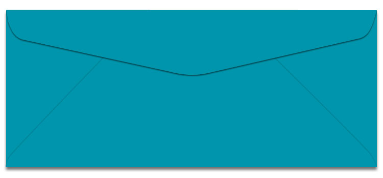 #10 ENVELOPES TEAL BLUE 25s