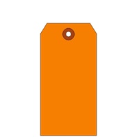#7 (5 3/4 x 2 7/8) 13 POINT ORANGE TAGS 500s
