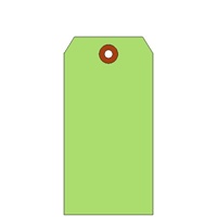 #8 (6 1/4 X 3 1/8) 13 POINT LIGHT GREEN TAGS 500s