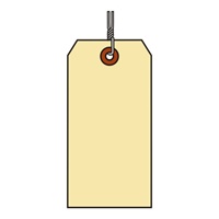 #5 10 POINT MANILA WIRED TAGS 1000s