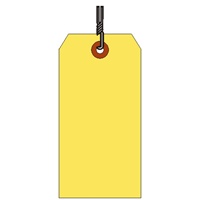 #6 (5 1/4 x 2 5/8) 13 POINT YELLOW WIRED TAGS 1000s
