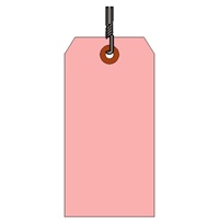 #6 (5 1/4 x 2 5/8) 13 POINT PINK WIRED TAGS 1000s
