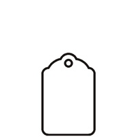 2-3/4X1-3/4 WHITE MERCHANDISE UNSTRUNG TAGS 1000s