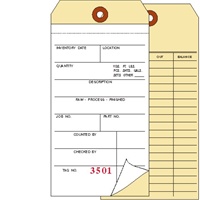 15300 2 PARTS NCR INVENTORY TAGS #0000-0499