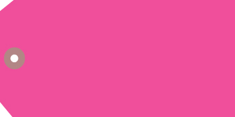 #5 13 POINT PINK GLOBRITE TAGS 1000s